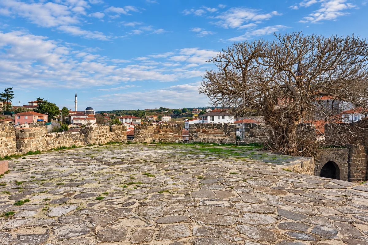 Riva Castle — AI-processed image based on a real photograph