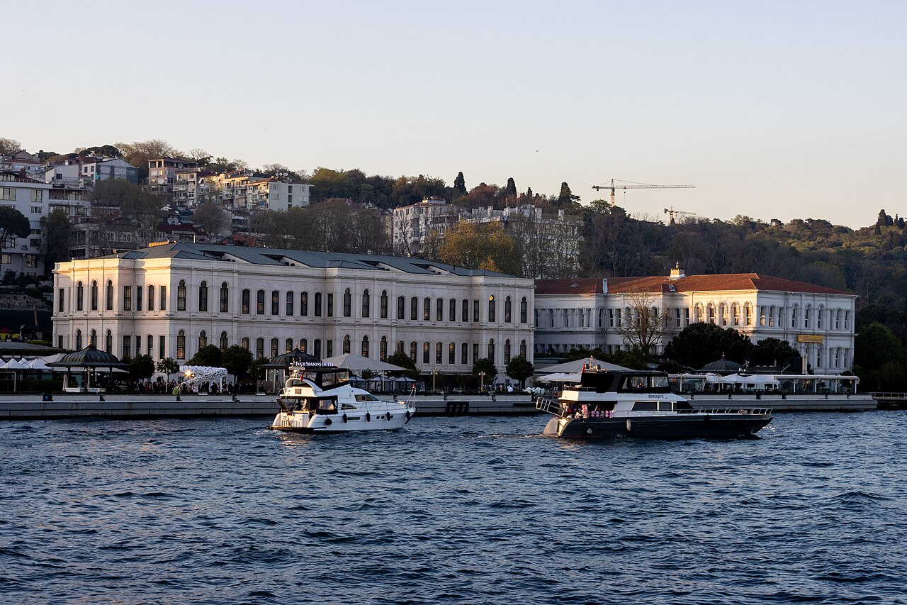 Four Seasons Hotel Istanbul at the Bosphorus seen from the water
