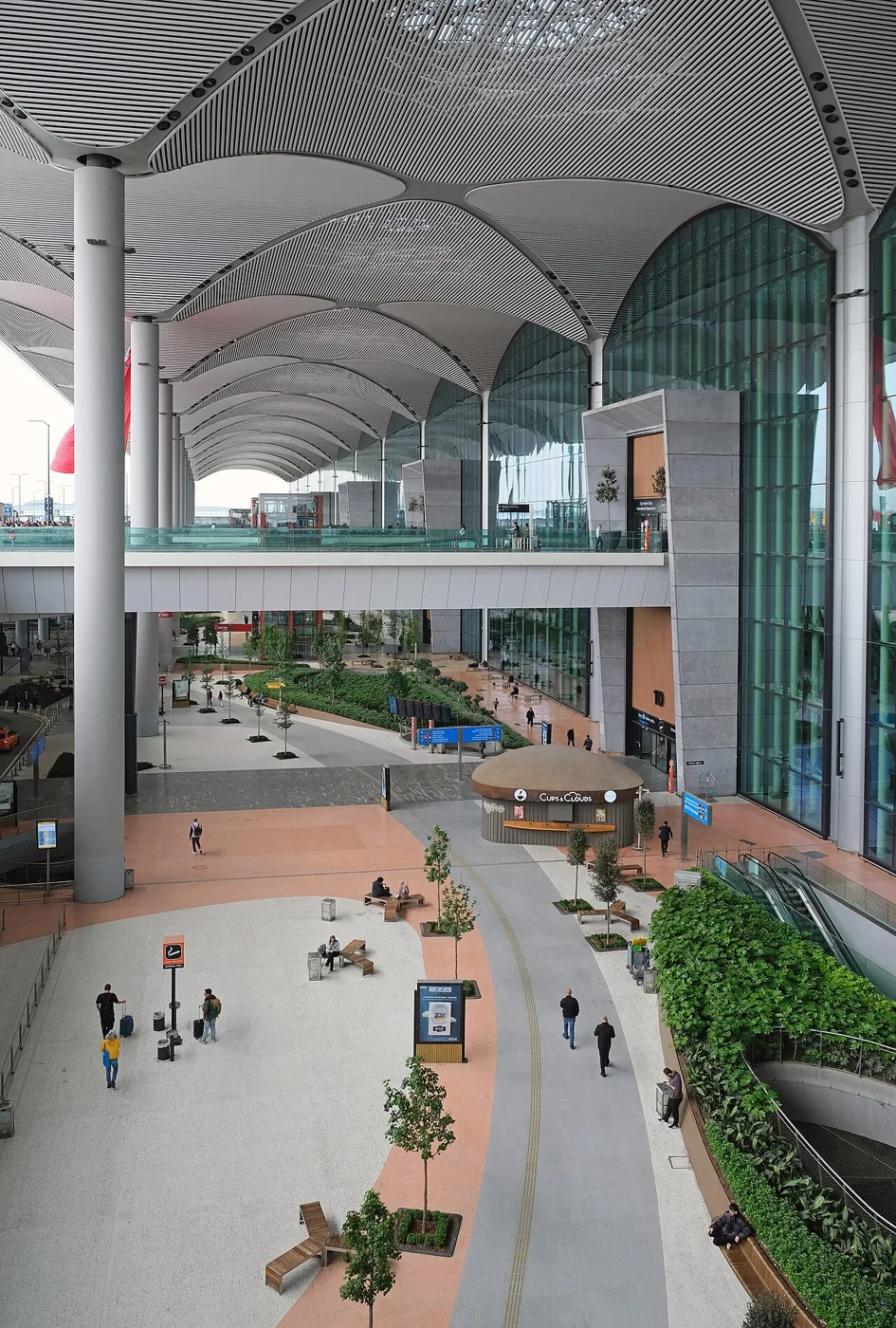 Entrance of Istanbul Airport terminal