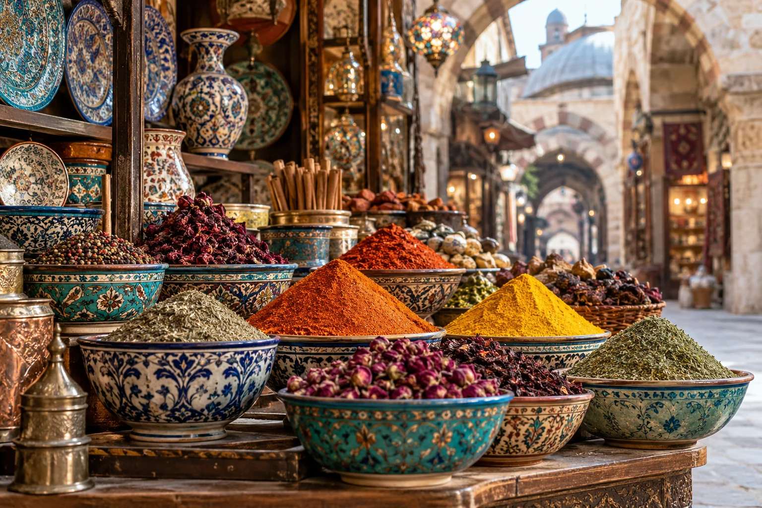 الأسواق الشعبية — صورة سياحية توضيحية