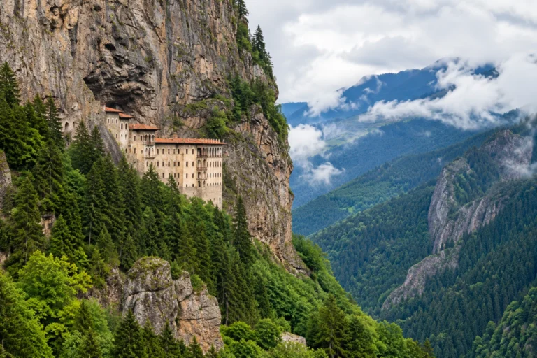 Sumela Monastery on the cliff / دير سوميلا على الجرف
